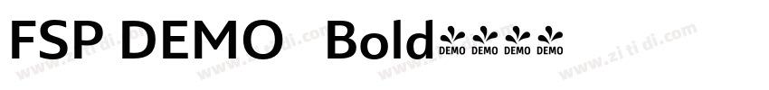 FSP DEMO   Bold字体转换